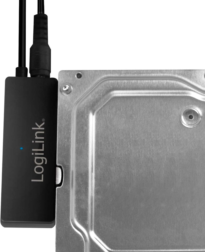 LogiLink AU0050 USB 3.0 auf SATA 3G/6G Adapter mit an/aus Schalter Schwarz