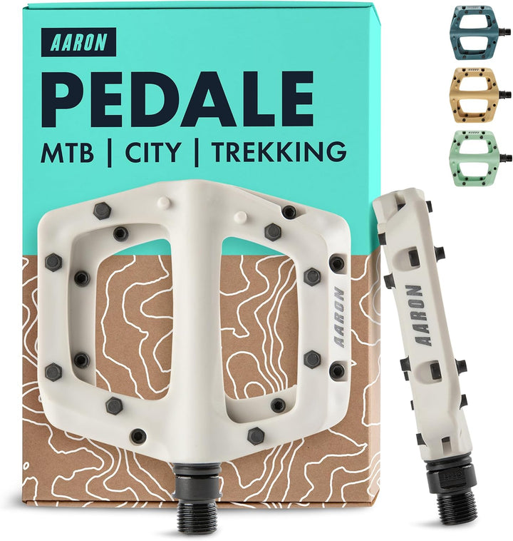 AARON Dirt MTB Pedale aus ultraleichten Nylonfasern mit abgedichtetem Industrie-Kugellager - rutschf