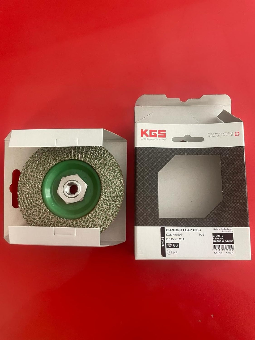 KGS Hybrid-Diamant-Trennscheiben, 115 x M14 goldfarben, Körnung 60 mit direkter M14 aufnahme passend
