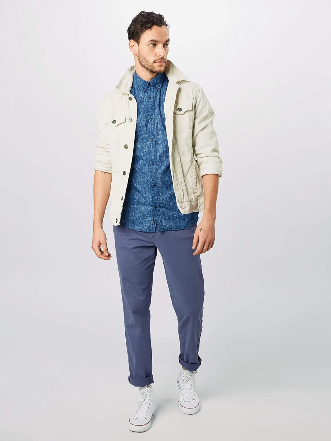 JACK & JONES Herren Hemd JCOBEN dunkelblau M