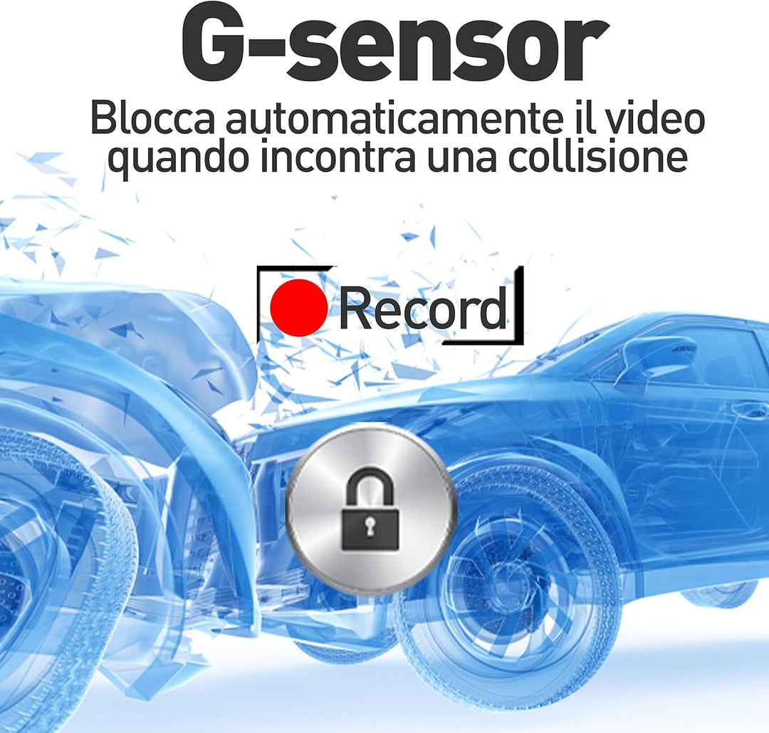 TELLUR Dash Patrol DC3-Autokamera, 4K-Auflösung, GPS, Wi-Fi-Verbindung mit dem Smartphone, G-Sensor