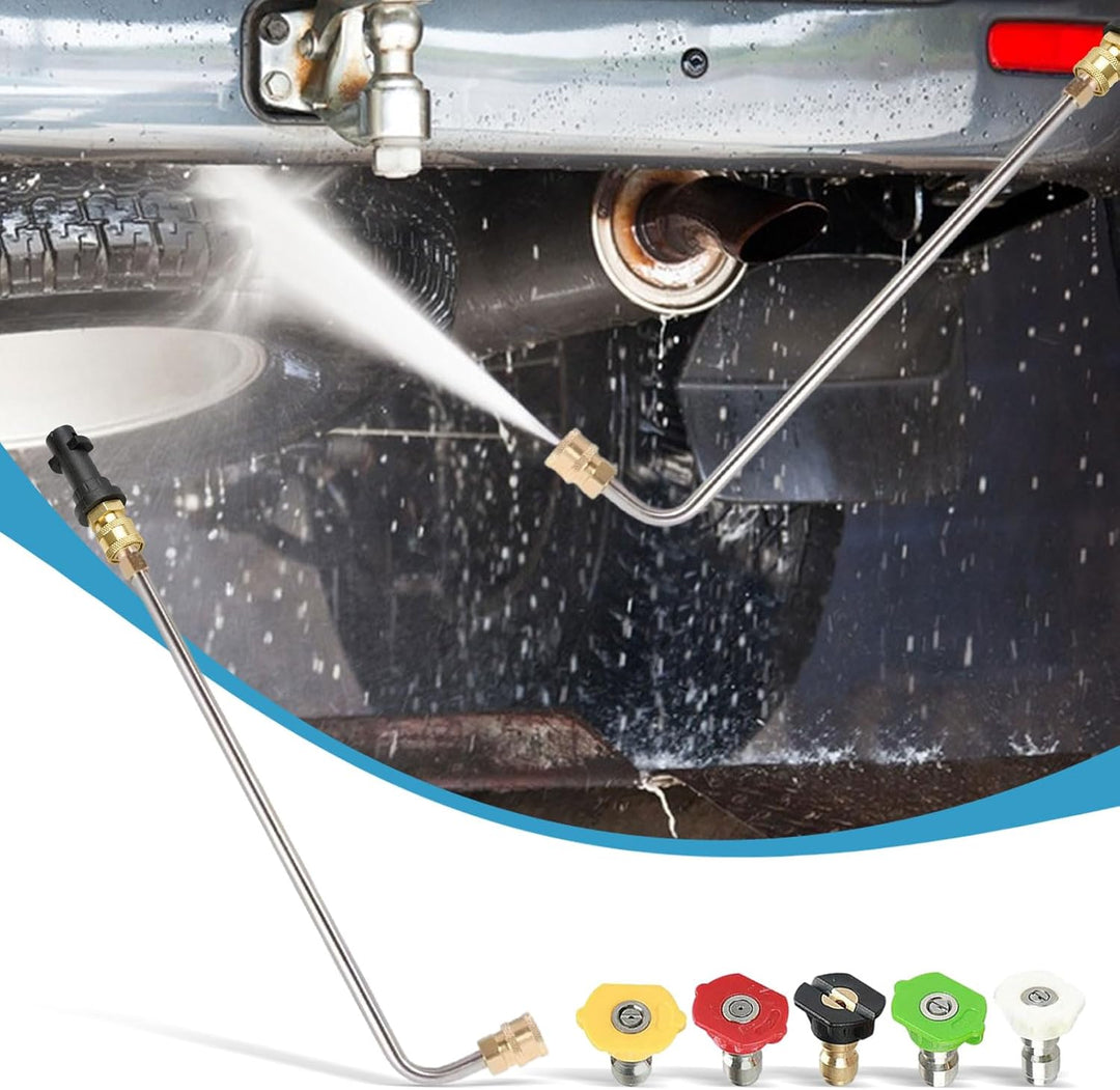 Hochdruckreiniger-Lanzen-Verlängerungsstab, 90 Grad/30 Grad abgewinkelte Sprühlanze für Kärcher K2 K