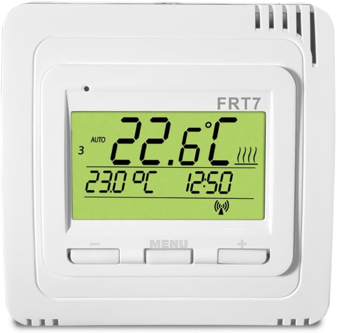Elektrobock EOB FRT7B2 übersichtliches Display mit Hintergrundbeleuchtung, Weiss,
