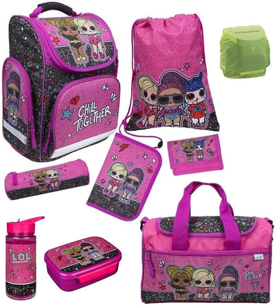 Familando LOL Surprise Schulranzen 1. Klasse für Mädchen · ergonomischer Tornister · LOL Schultasche