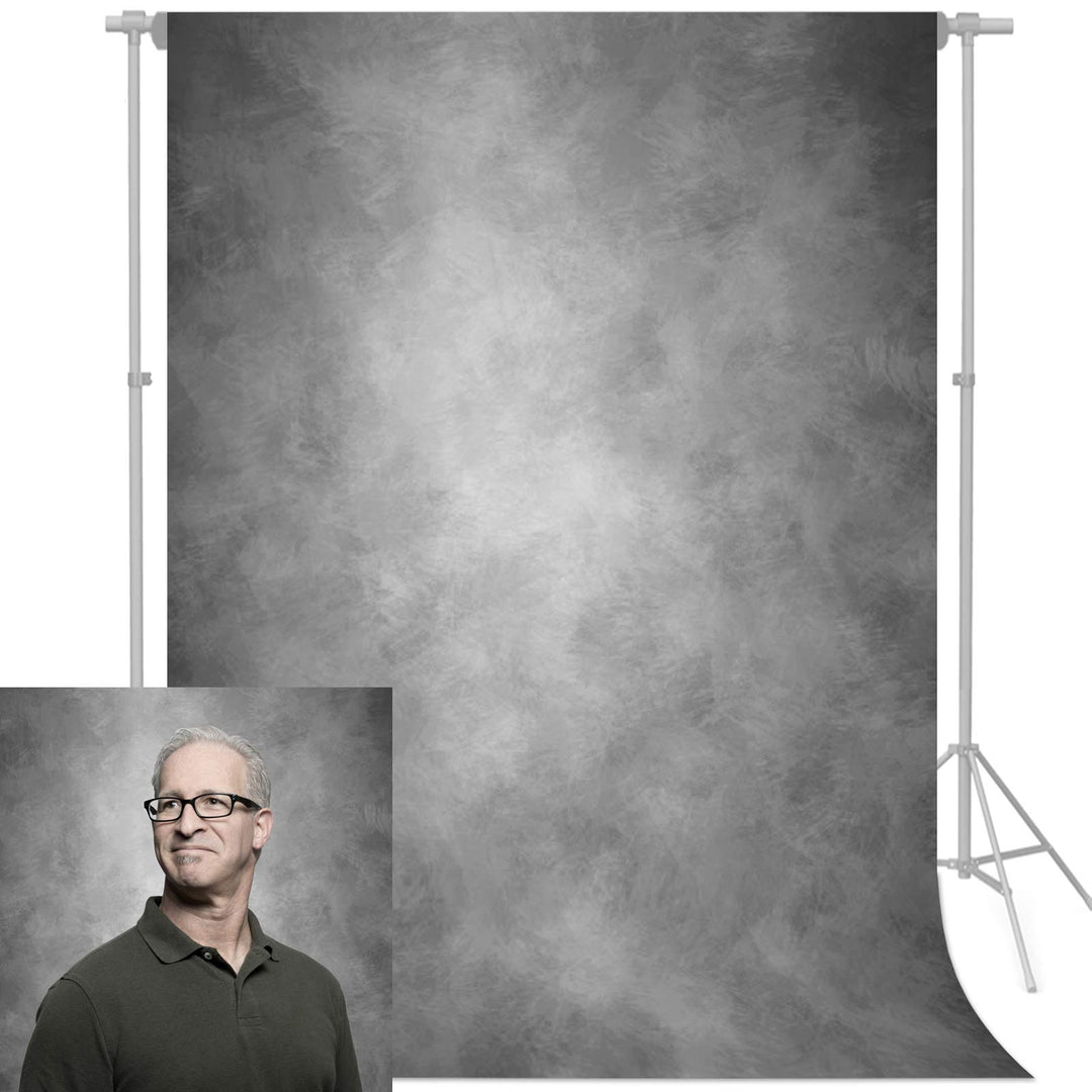 econious Fotohintergrund, 1,5 x 2,2 m Abstraktes Grau Foto Hintergrund, Professioneller Fotografie H