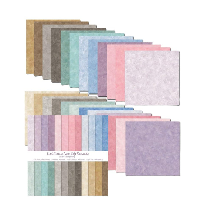 Scrapbook-Papier, 30,5 x 30,5 cm, Vintage-Scrapbook-Zubehör, 24 Blatt/24 Designs, doppelseitiges Pap