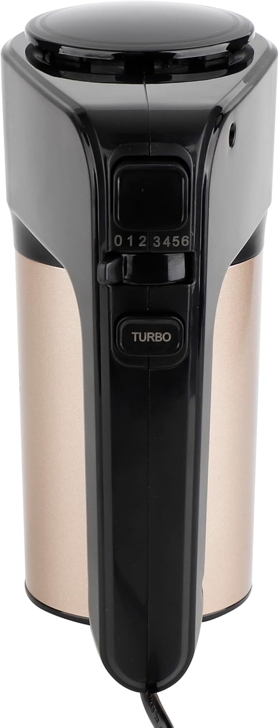EMERIO elektrischer Handmixer Handrührer Mixer Handrührgerät | 400 Watt | 6 Geschwindigkeiten & Turb
