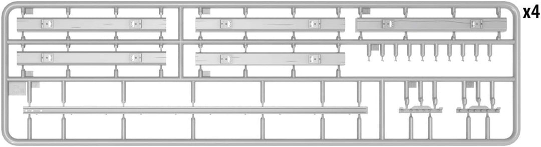 Mini Art 39004 1:35 Flachbett-Waggon 16,5t ungebremst - originalgetreue Nachbildung, Modellbau, Plas