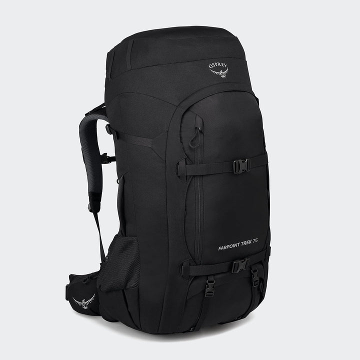 Osprey Farpoint Herren Rucksack Schwarz O/S - Fassungsvermögen 75L, Schwarz O/S - Fassungsvermögen 7