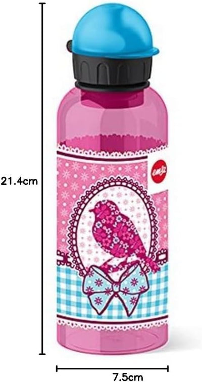 Emsa Kinder-Trinkflasche 518130 | 600 ml | Sicherheitsverschluss | 100 % dicht | BPA frei | Teens Bi