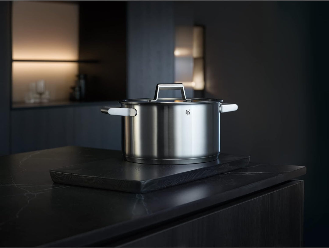 WMF Comfort Line Kochtopf gross 20cm, Glasdeckel, Fleischtopf Induktion 3,3l, Cromargan Edelstahl ma