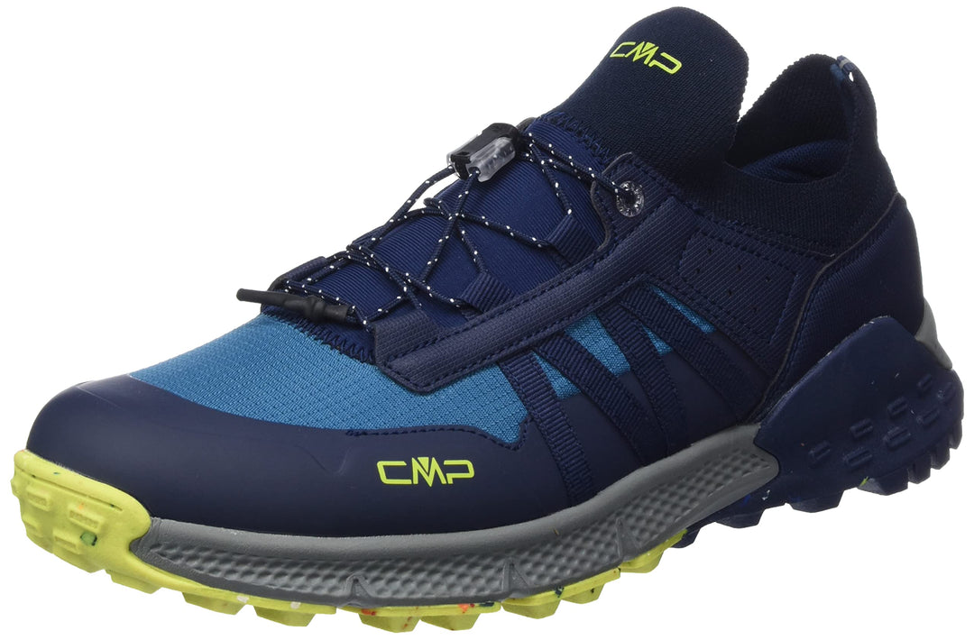 CMP Herren Hosnian Low Shoe Trekking-Schuhe 45 EU Blau Fluo Grün B Blue Verde Fluo, 45 EU Blau Fluo