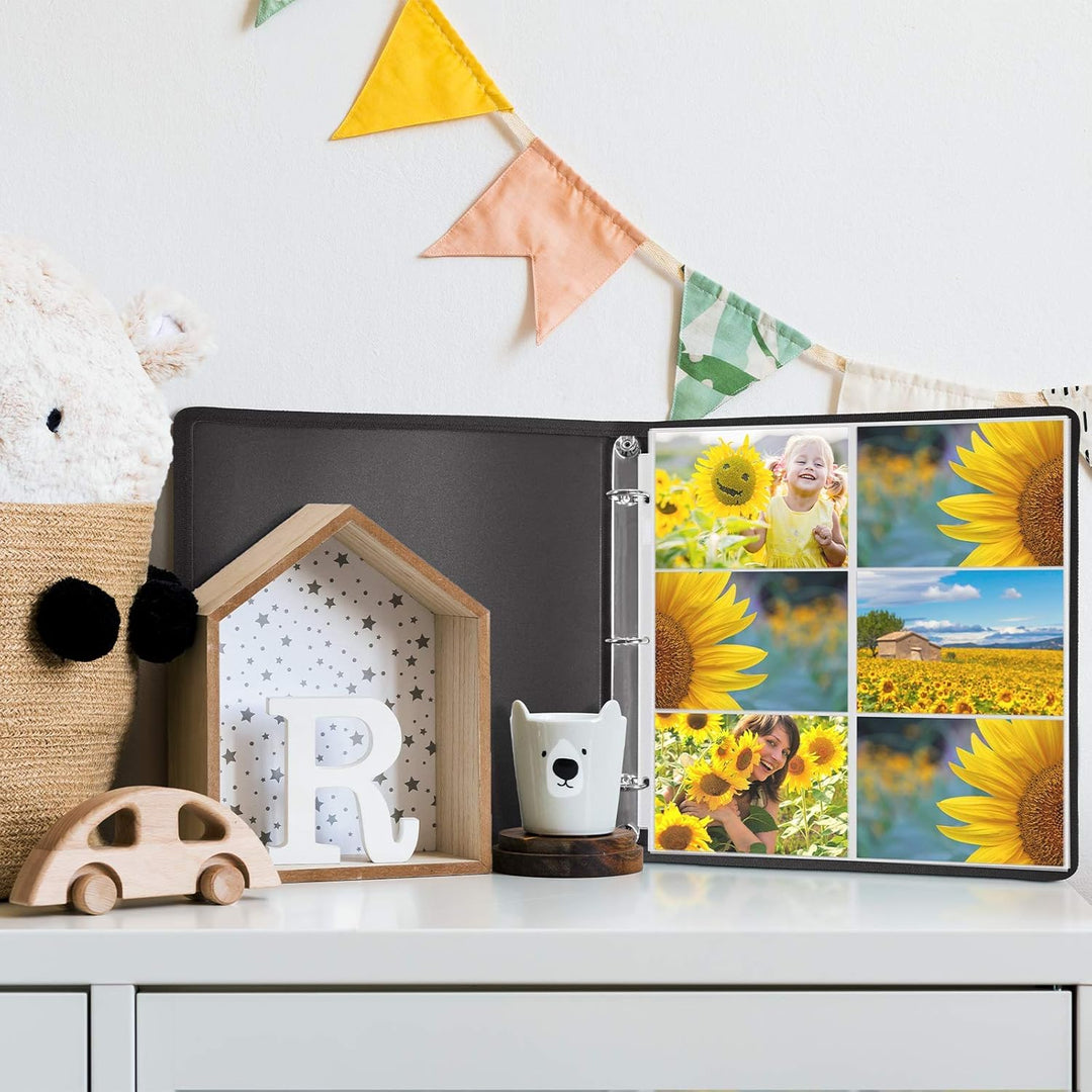 Dunwell Fotoalbum-Nachfüllseiten 30,5 x 30,5 cm – (10,2 x 15,2 cm Querformat, 25 Stück), für 300 Fot