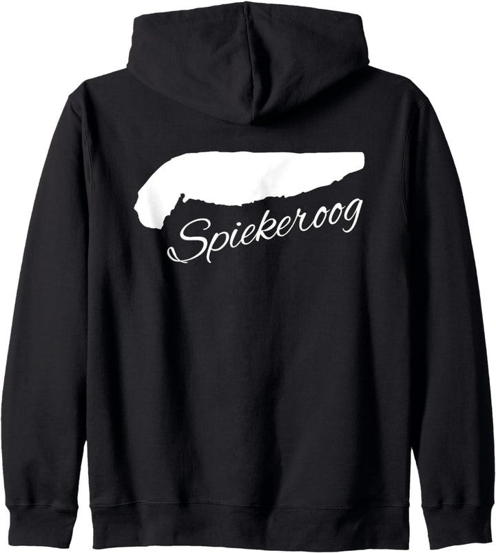 Spiekeroog Insel Silhouette Umriss Urlaub Reise Nordsee Meer Kapuzenjacke