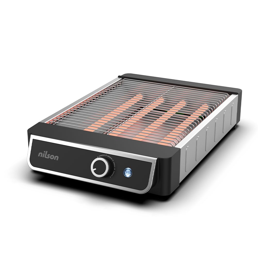 NTS1000FL4 Flach-Toaster, horizontal, 1000 W, 6 Toaststufen, manuelle Steuerung, digitaler Timer, Rö