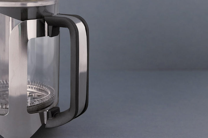 La Cafetière Roma Kaffeebereiter aus Edelstahl, 4 Tassen, silberfarben, in Geschenkverpackung, Silbe
