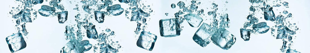 DIMEX Küchenrückwand Folie selbstklebend EISWÜRFEL | Klebefolie - Dekofolie - Spritzschutz für Küche