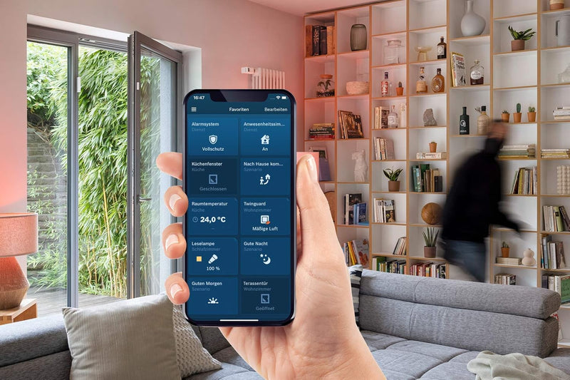 Bosch Smart Home Tür-/Fensterkontakt, Alarmanlage, Einbruchschutz, kompatibel mit Apple HomeKit, Bat