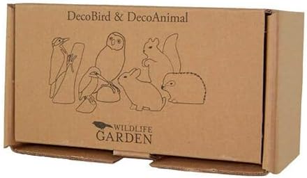 WILDLIFEGARDEN Wildlife Garden WG455 DecoBird Eule - Handgeschnitzter Dekorative Vogel aus Holz - Gr