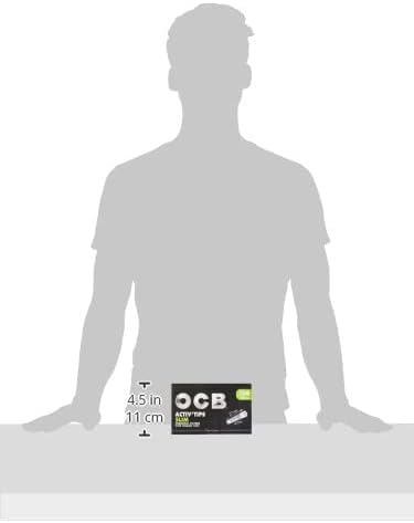 OCB Activ'Tips Slim Aktivkohlefilter mit Keramikkappen 1er pack 500 filtertips
