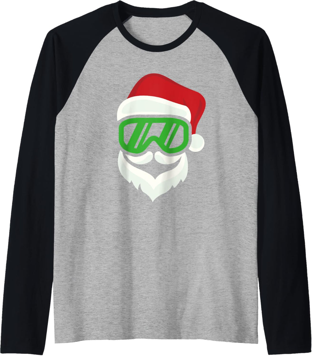 Cooler Ski Hipster Santa Schibrille Bart Schi Snowboard Raglan