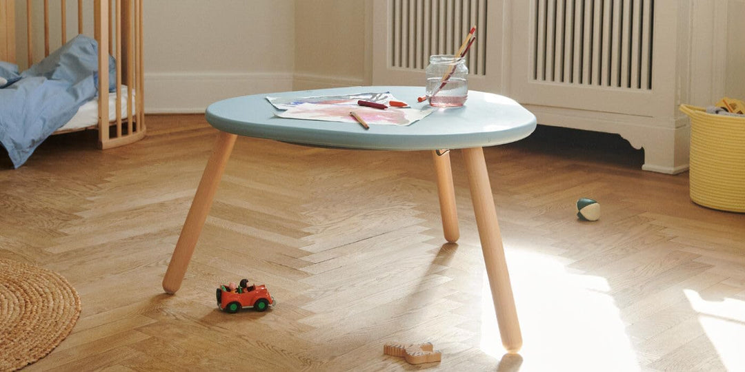 Stokke MuTable Silikonüberzug, Slate Blue - 2023 Neugestaltung - Schützt vor unvermeidlichen Missges