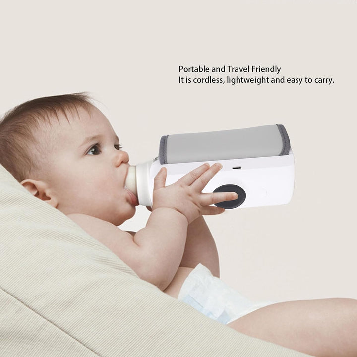 LICAEVEY Tragbarer Flaschenwärmer, Reiseflaschenwärmer mit Schneller Heizung und Langer Akkulaufzeit