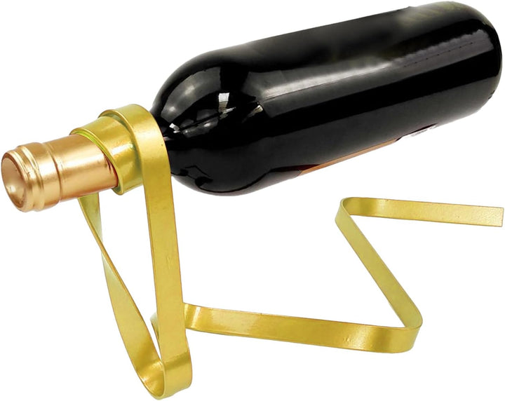 Tisch Weinregal - Schwebende Seil Weinhalter Band Design - Metall Flaschenhalter Für Whiskey Im Kell