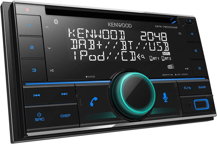Kenwood DPX-7200DAB 2-DIN CD-Autoradio mit DAB+ und Bluetooth Freisprecheinrichtung (Alexa built-in,