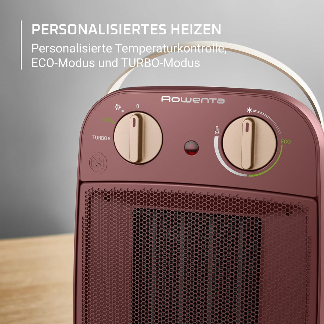 Rowenta My Nomad Heizlüfter, tragbar, für bis zu 25 m², Eco-Modus, Turbo-Modus, leistungsstarke Kera