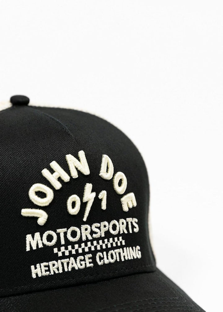 John Doe Trucker Cap - Baseballcap mit Baumwolle - Basecap mit Markenstickerei - Snapback Cap mit Me