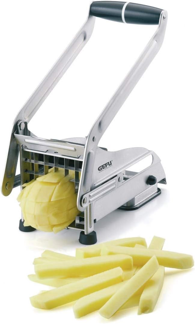 GEFU Pommes Schneider CUTTO - Profi Gemüse- und Frittenschneider für gleichmässige Pommes und Rohkos