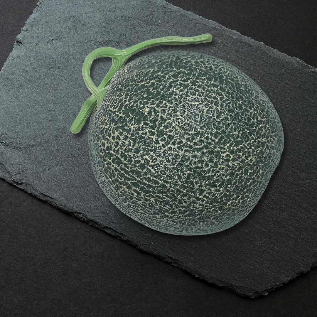 Künstliche Cantaloupe Melone Fruchtmodell aus Kunststoff Grosszügig Leuchtend Haltbar Wohn und Schre