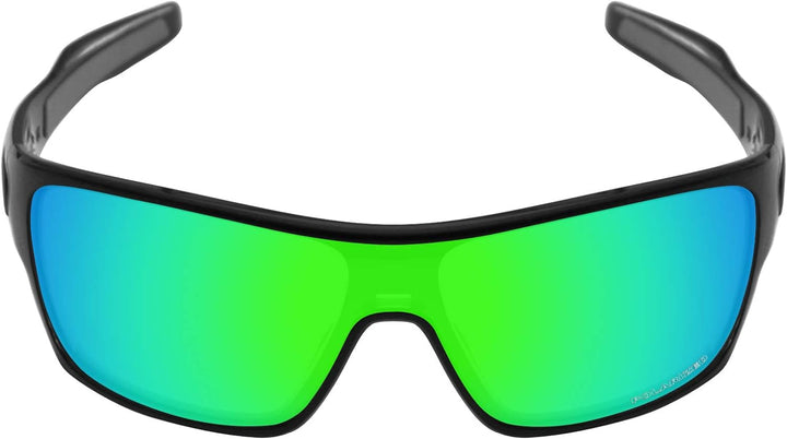 Mryok Ersatzgläser für Oakley Turbine Rotor Korrosionsschutz Gegen Meerwasser Polarisiert - Smaragdg