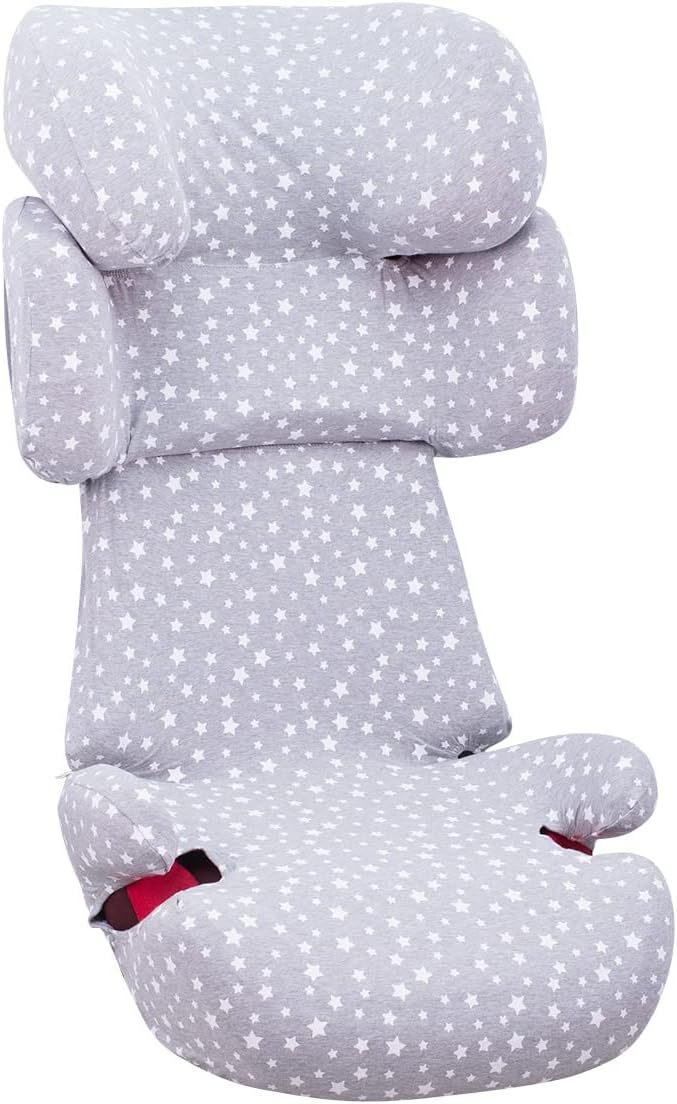 JYOKO Kids Bezug für Autositz Kompatibel mit Cybex Solution Fix (White Star), White Star