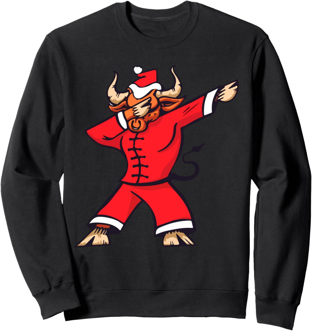 Tupfen Ochsen Chinesisches Neujahr 2021 Sweatshirt