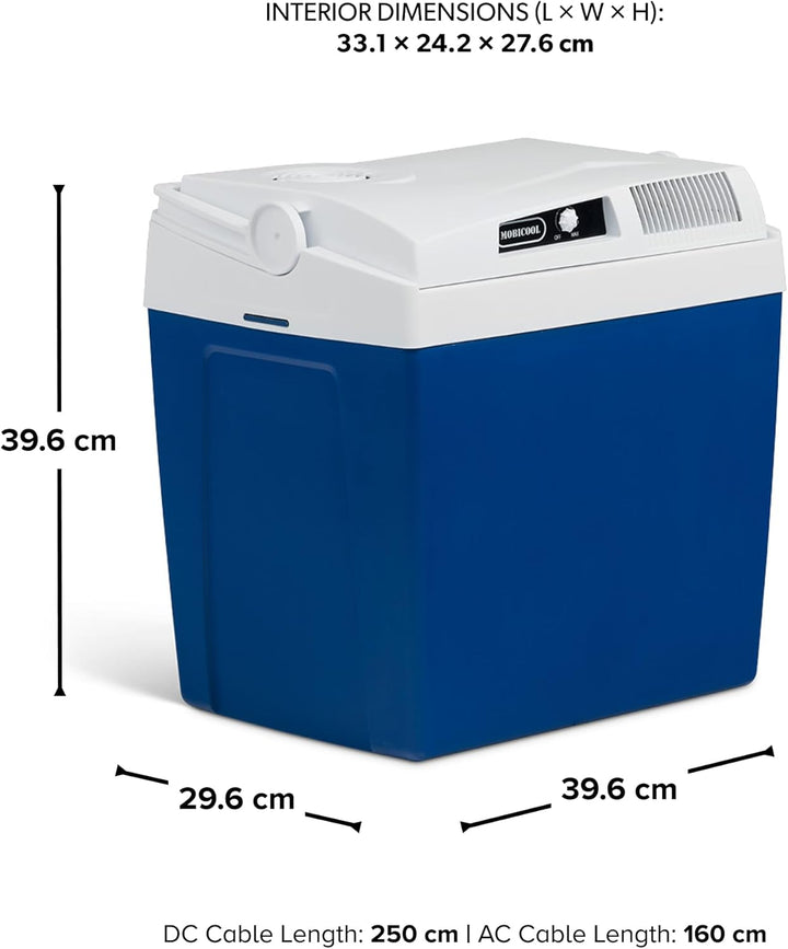 Mobicool ME24 elektrische Kühlbox 23L – 12V und 230V – Kompakte Auto-Kühlbox mit Doppellüfter-System