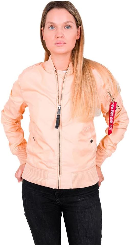 Alpha Industries Damen Bomberjacke XS Apricot, XS Apricot