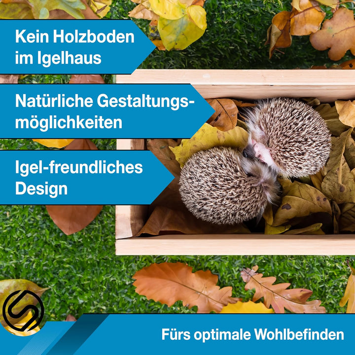 Iglu Igelhaus Winterfest [SCHÜTZT VOR FRESSFEINDEN] - inkl. Dachpappe für optimalen Wetterschutz - P