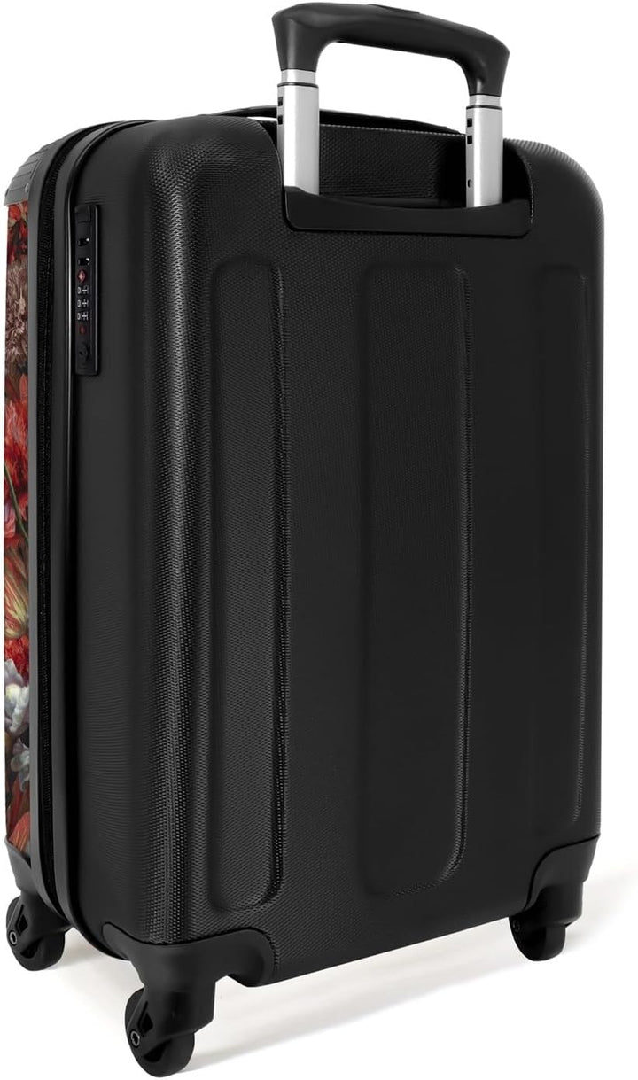 NoBoringSuitcases.com® Koffer Handgepäck Trolley Rollkoffer Kleine Reisekoffer mit 4 Rollen - Kunst