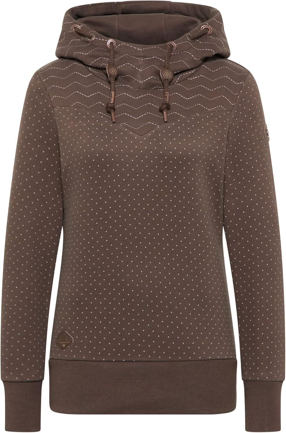 Ragwear NUGGIE Sweat Damen Frauen Kapuzenpulli,Kapuzenpullover,Hoodie,Pullover mit Kapuze S Dark Cho
