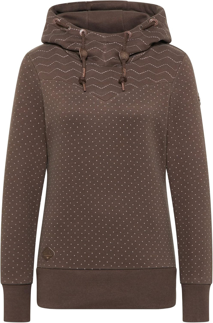 Ragwear NUGGIE Sweat Damen Frauen Kapuzenpulli,Kapuzenpullover,Hoodie,Pullover mit Kapuze S Dark Cho