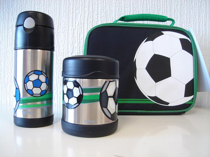 Thermos Soccer 290 ml Frischhalteflasche Fussball Einzelbett, Fussball Einzelbett