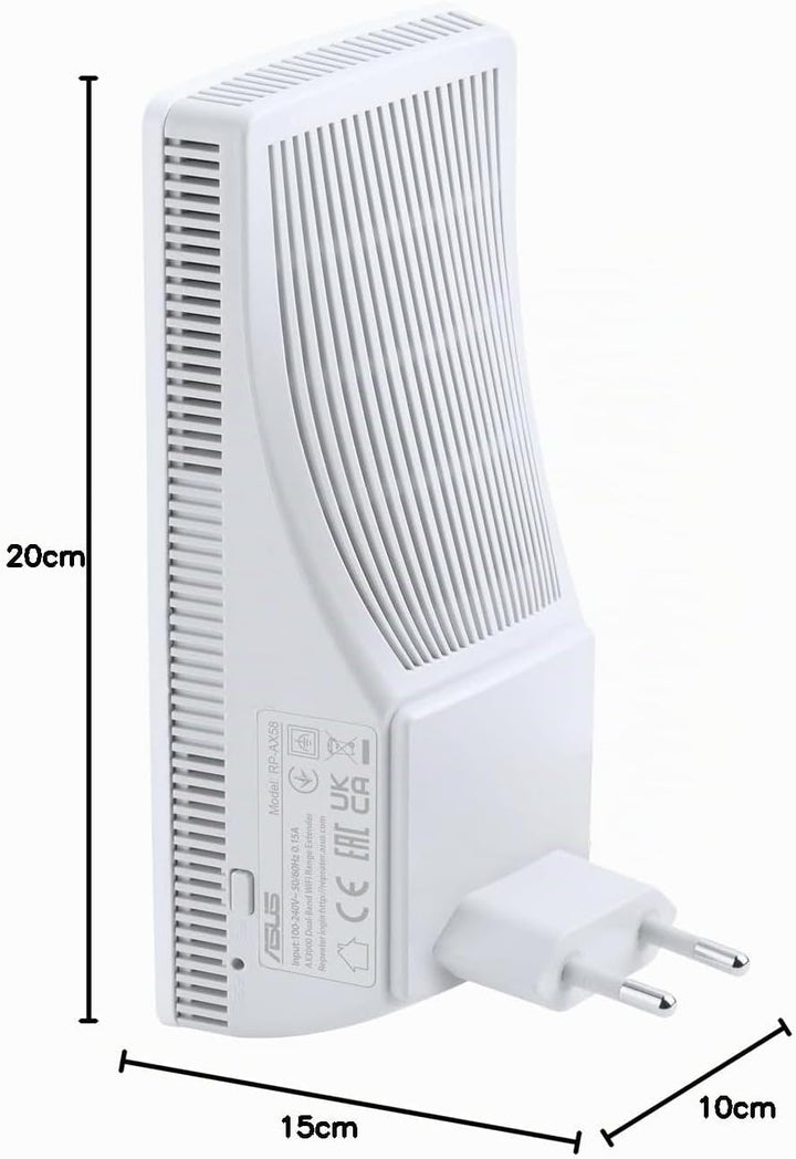 ASUS RP-AX58 AX3000 Dualband WiFi 6 Range Extender/AiMesh Extender (160 MHz Bandbreite auf 5GHz Kanä