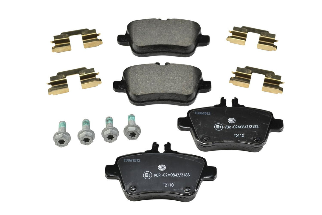 HELLA PAGID 8DB 355 019-641 Bremsbelagsatz - T2110 - Dicke/Stärke: 18.4mm - Bremssystem: TRW - für V