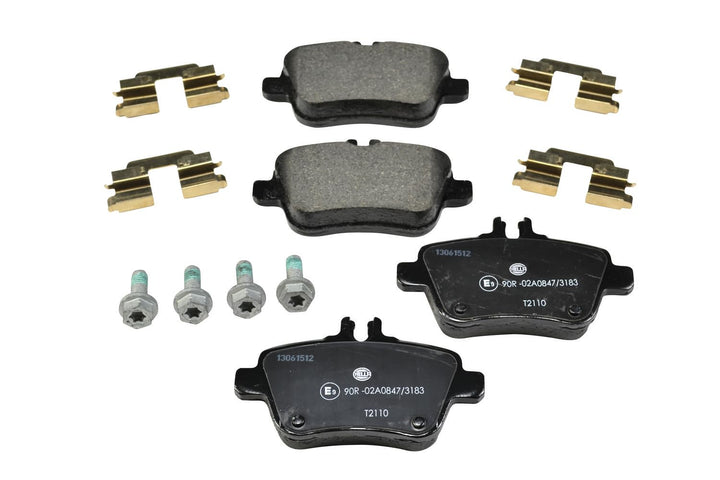 HELLA PAGID 8DB 355 019-641 Bremsbelagsatz - T2110 - Dicke/Stärke: 18.4mm - Bremssystem: TRW - für V