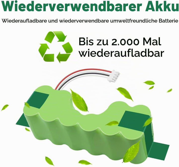 CITYORK 12V 3500 mAh Kehrmaschine ersetzt Akku kompatibel mit ECOVACS Deebot 900, 700, M88, DE33, DE
