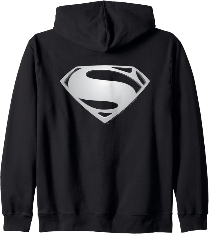 Zack Snyder's Justice League Superman Black Suit Symbol Kapuzenjacke