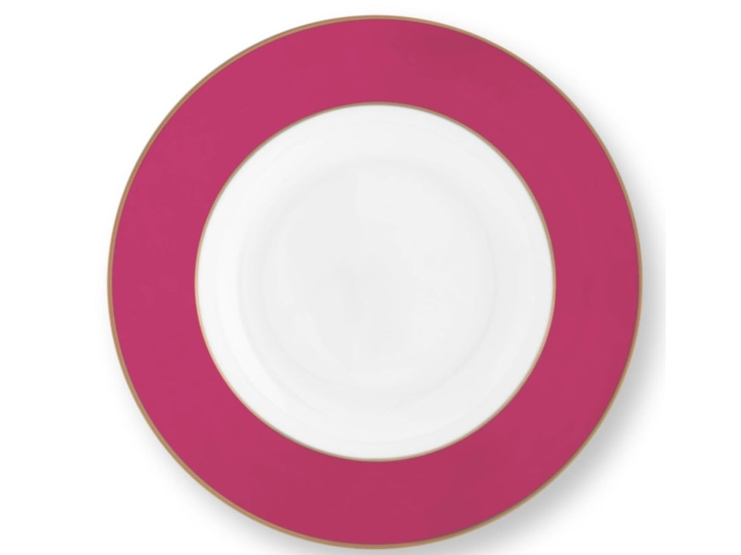 Pip Studio 51001355 Chique Suppenteller gold-pink 23,5 cm (1 Stück)