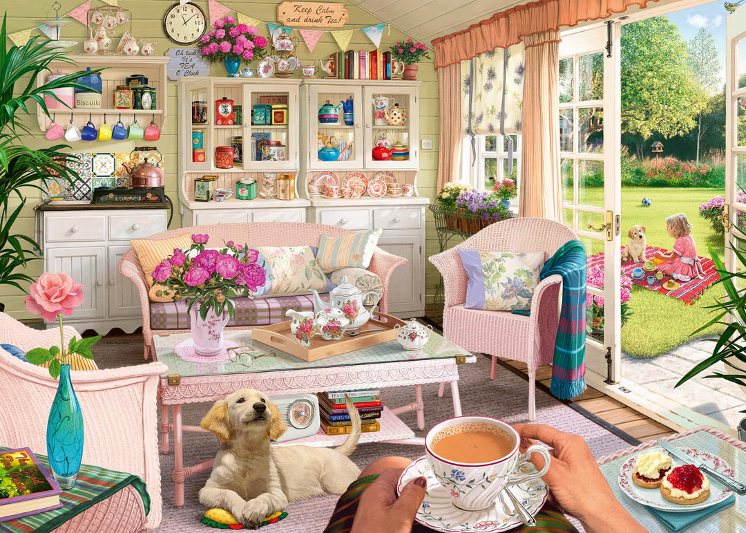 Ravensburger My Haven No.9 The Tea House 1000 Piece Jigsaw Puzzle for Adults & Kids Age 12 Years Up